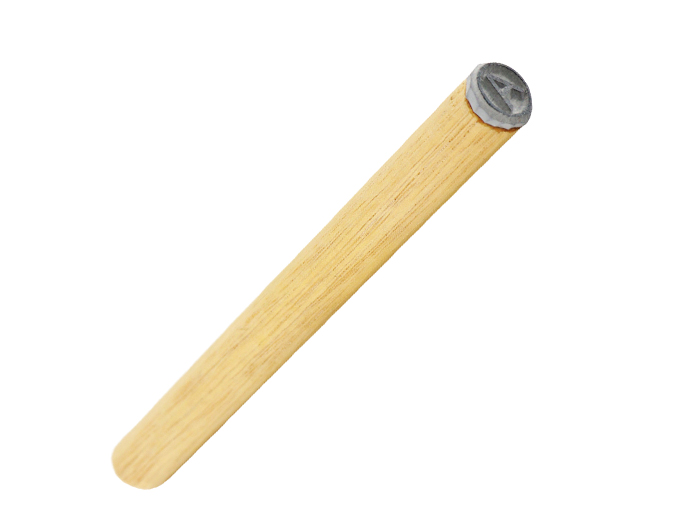 Peg rubber stamp.  1/2" diameter birch wood peg stamp.  Perfect for hard to reach places and inspection stamps.