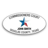 1.5" x 3" Oval Full Color Name Badge
