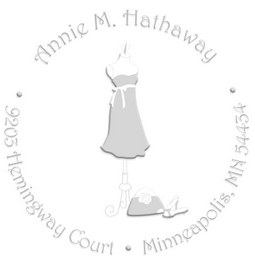 Dress form designer address embossing seal. Choose from pocket, desk, gold or chrome seals. Makes a great gift.