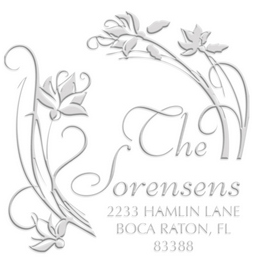 Amaryllis Address paper embossing seal, style CE-50026. Choose from pocket or desk style. Makes a great gift.