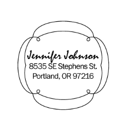 The Stephens return address stamp is a great and unique way to stamp your return address. Choose from self-inking stamp or traditional rubber stamp.