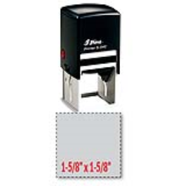 Shiny S-542 self-inking stamp. Comes with thousands of initial impressions. This stamp is re-inkable, choose from many ink colors.