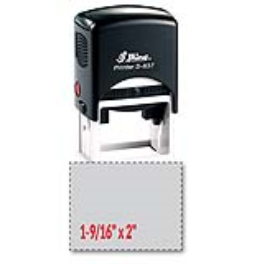 Shiny S-837 self-inking stamp. Comes with thousands of initial impressions. This stamp is re-inkable, choose from many ink colors.