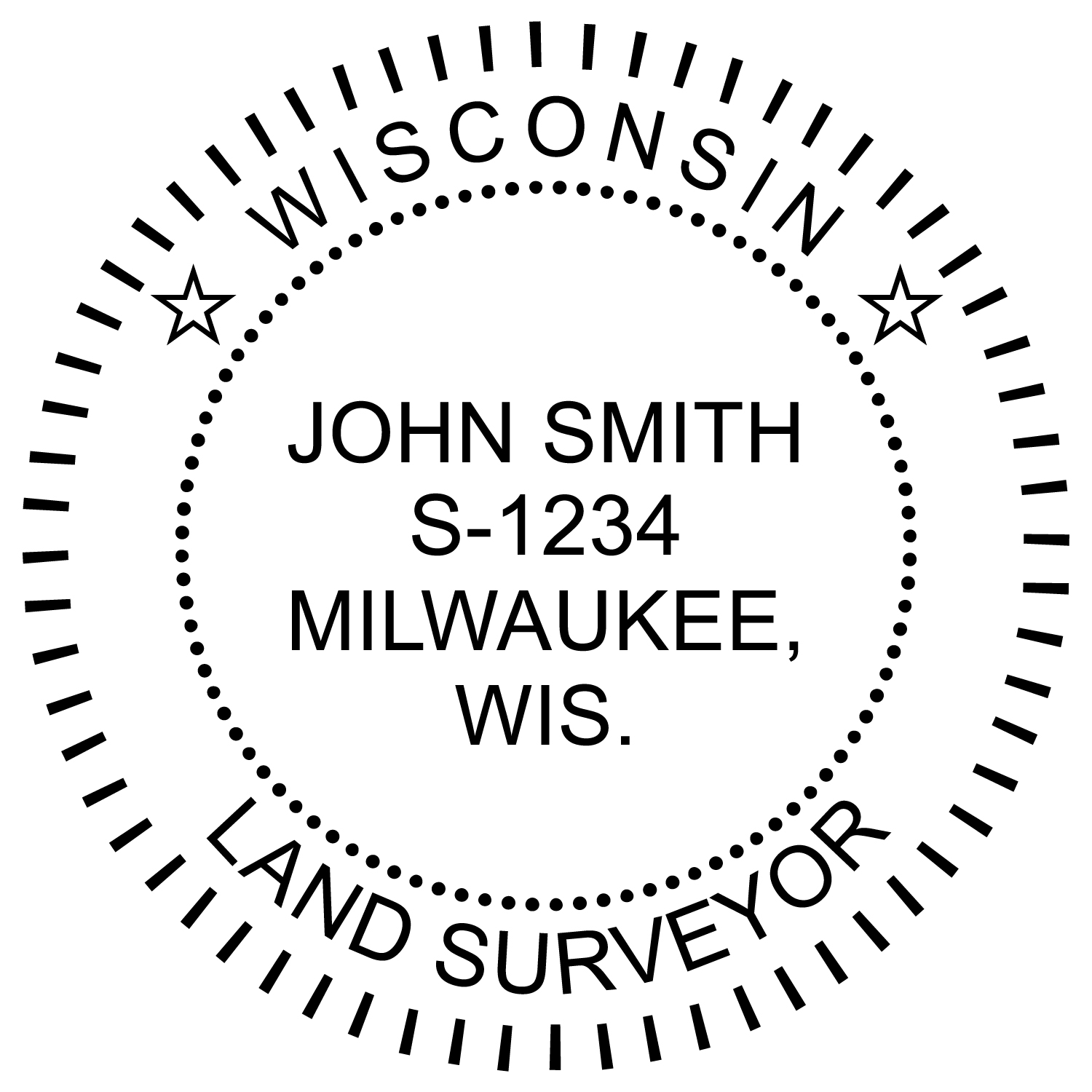 Wisconsin Land Surveyor Rubber Stamp Rubber Stamp Warehouse