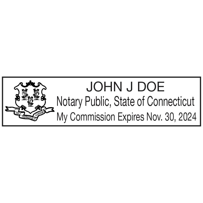 Connecticut Notary Pocket Stamp Rubber Stamp Warehouse