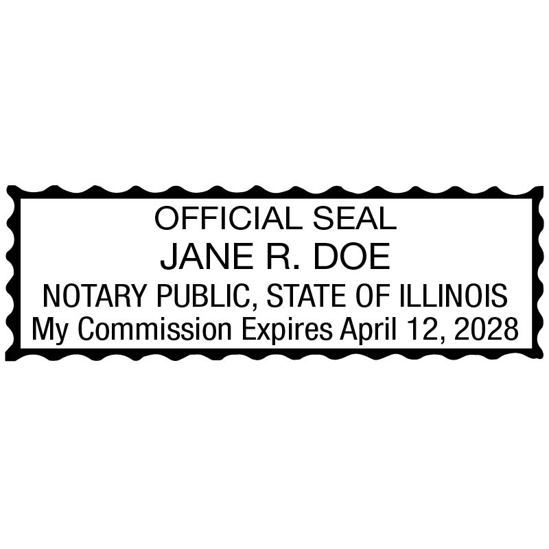 Illinois Notary Pocket Stamp Rubber Stamp Warehouse