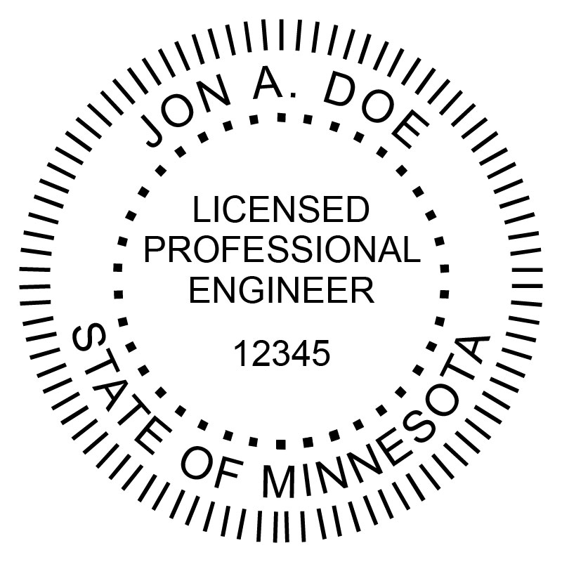 MINNESOTA PROFESSIONAL ENGINEER STAMP REQUIREMENTS visual data 6