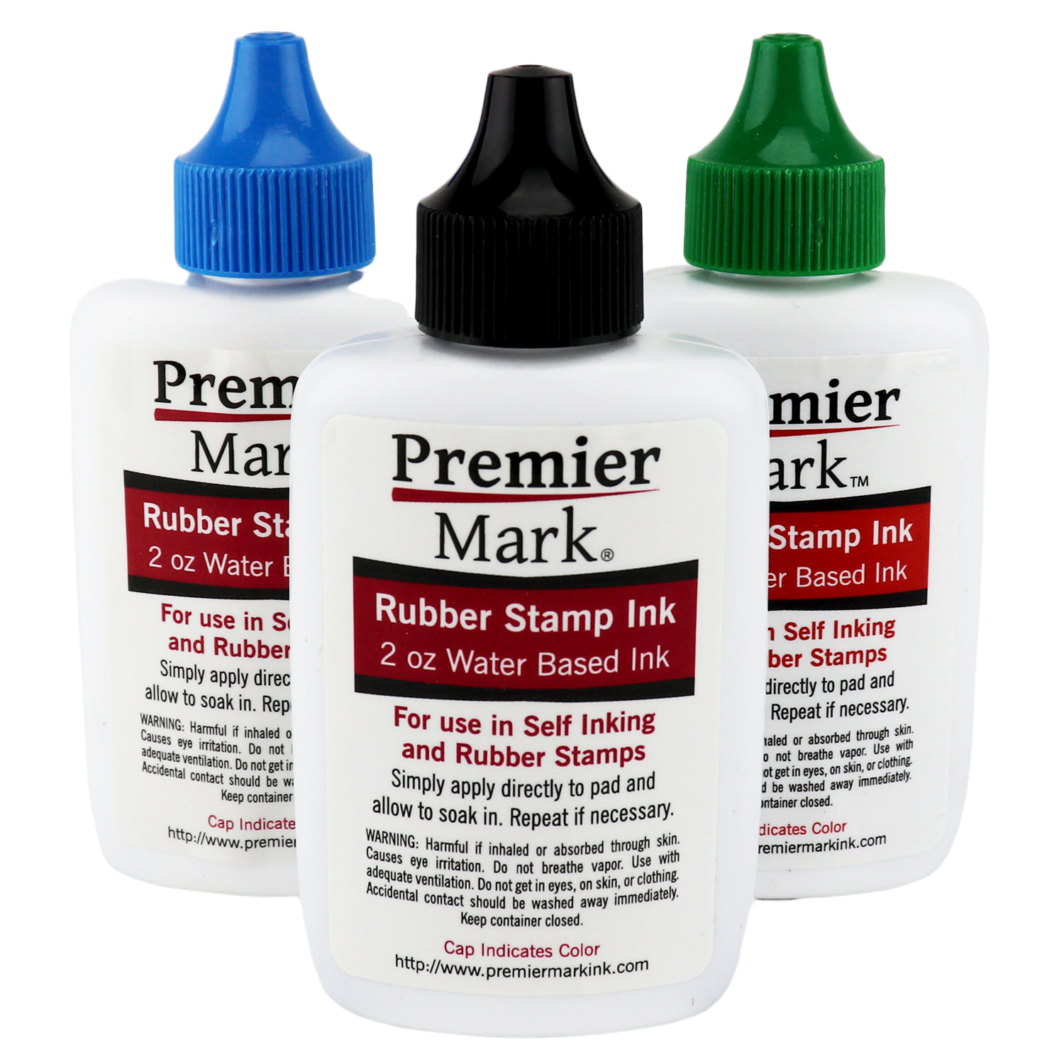 Self-Inking Stamp Ink - 1oz Refill Bottle- Black