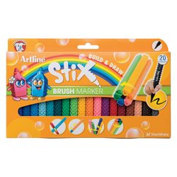 Artline Stix Markers.  20 pack of connectible markers.  Markers are design to give the look and feel of a painting.