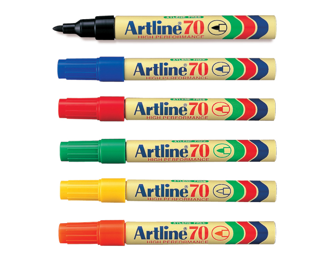 Artline 1.5mm Bullet Permanent Markers - Sold by the Dozen