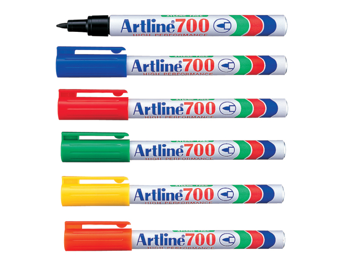 Artline 0.7mm Fine Permanent Markers - Sold by the Dozen