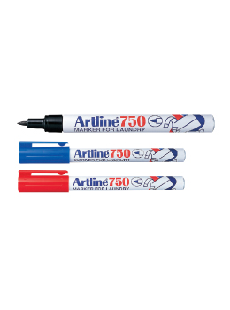 EK-750 - Artline Laundry Markers 0.8mm Bullet Sold by the Dozen