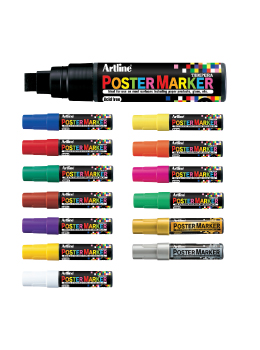 EPP-12 - Artline 12mm Chisel Poster Markers - Sold by the Dozen