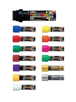 EPP-30 - Artline 30mm Chisel Poster Markers - Sold by the Dozen