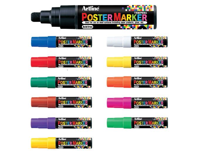 Artline 6mm Bullet Poster Markers - Sold by the Dozen