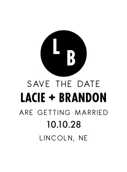 The 3-Line Save the Date rubber stamp is a great and unique way to let everyone know about your special upcoming wedding date!