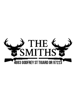 Designer return address stamp.  Unique design comes with thousands of impressions.  Customize with your own information.  Stamp is re-inkable.