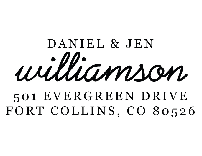 Williamson Return Address Stamp