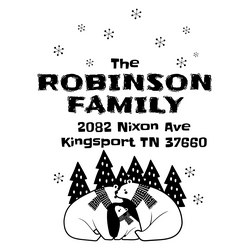 Bring on the holidays with this holiday themed return address stamp.  Festive holiday design will bring on the holiday cheer!