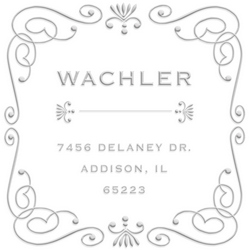 Our Delaney designer address embossing seal will make your address stand out. Choose from pocket or desk style. Makes a great holiday gift.