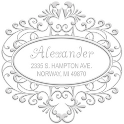 Alexander the great designer address embossing seal. Choose from pocket or desk style. Makes a great gift.