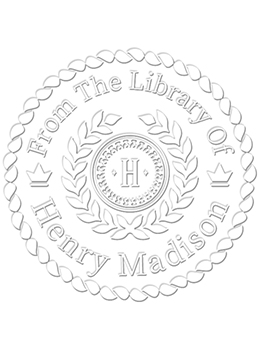 Library paper embossing seal is great for your personal library.  Comes with your custom information.