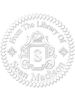 Library paper embossing seal is great for your personal library.  Comes with your custom information.