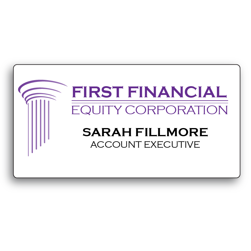 SUB125 - 1.25" x 3" Full Color Name Badge