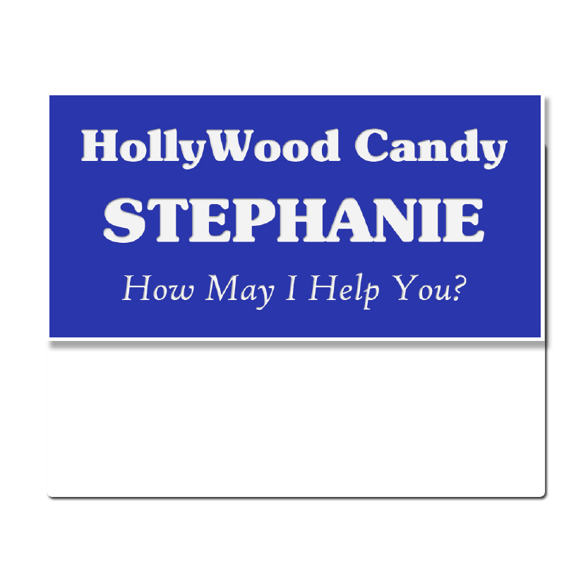 J33 - 1-1/2" x 3" Pocket Name Badge,3-Lines Max