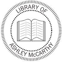 Library of logo embossing seal is great for your personal library.