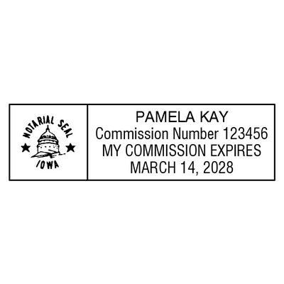 Iowa Notary Stamp | Rubber Stamp Warehouse