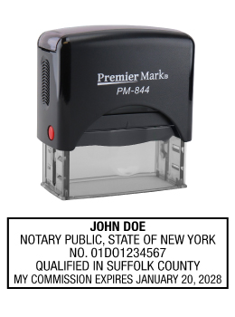 New York Notary Rubber Stamp - Complies to New York notary requirements. Premium Quality and thousands of initial impressions. Quick Production!