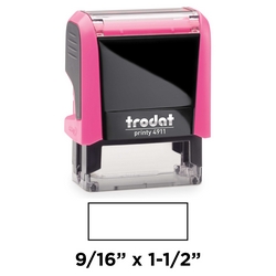 Trodat 4911 pink self-inking stamp is a custom self-inking stamp. High quality plastic deliver a perfect impression.
