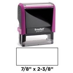 Trodat 4913 pink self-inking stamp is a custom self-inking stamp. High quality plastic deliver a perfect impression.