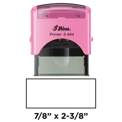 Shiny S-844 self-inking stamp. Comes with thousands of initial impressions. This stamp is re-inkable, choose from many ink colors.