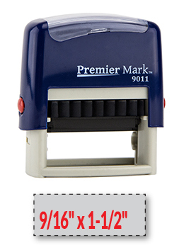 Colorful Blue frame self-inking stamp. Choose from many ink colors. Made with a high quality real rubber die which gives crisp and clear impressions.