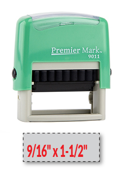 Colorful Mint frame self-inking stamp. Choose from many ink colors. Made with a high quality real rubber die which gives crisp and clear impressions.