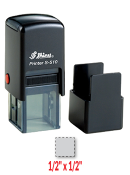 The Shiny S-510 is a self-inking stamp. This stamp is a perfect inspection stamp or punch card stamp.