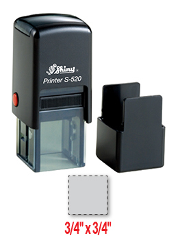 Shiny S-520 self-inking stamp. Comes with thousands of initial impressions. This stamp is re-inkable, choose from many ink colors.