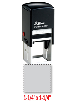 Shiny S-530 self-inking stamp. Comes with thousands of initial impressions. This stamp is re-inkable, choose from many ink colors.