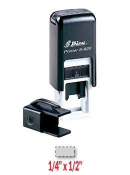 Shiny S-820 self-inking stamp. Comes with thousands of initial impressions. This stamp is re-inkable, choose from many ink colors.