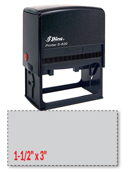 Shiny S-830 self-inking stamp. Comes with thousands of initial impressions. This stamp is re-inkable, choose from many ink colors.