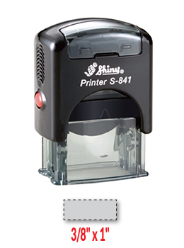 Shiny S-841 self-inking stamp. Comes with thousands of initial impressions. This stamp is re-inkable, choose from many ink colors.