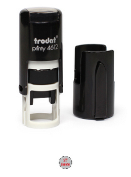 Trodat 4612 round self-inking stamp is a custom self-inking stamp. High quality plastic deliver a perfect impression.