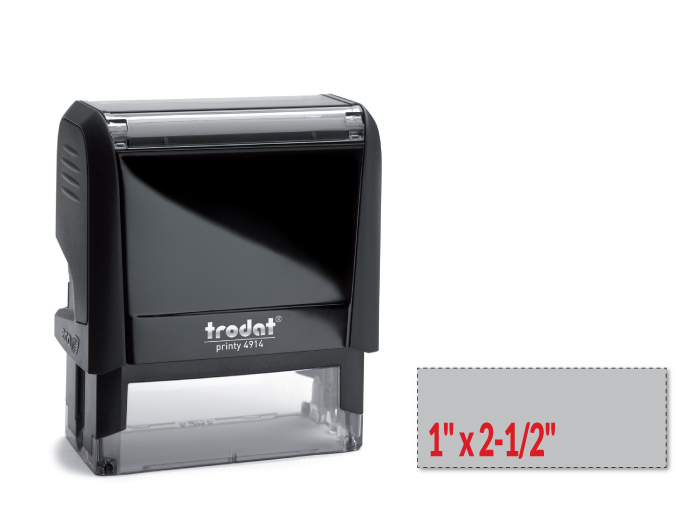 Trodat 4914 self-inking stamp is a custom self-inking stamp. High quality plastic deliver a perfect impression.