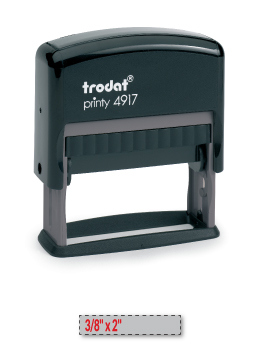 Trodat 4917 self-inking stamp is a custom self-inking stamp. High quality plastic deliver a perfect impression.