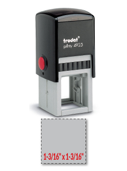 Trodat 4923 self-inking stamp is a custom self-inking stamp. High quality plastic deliver a perfect impression.