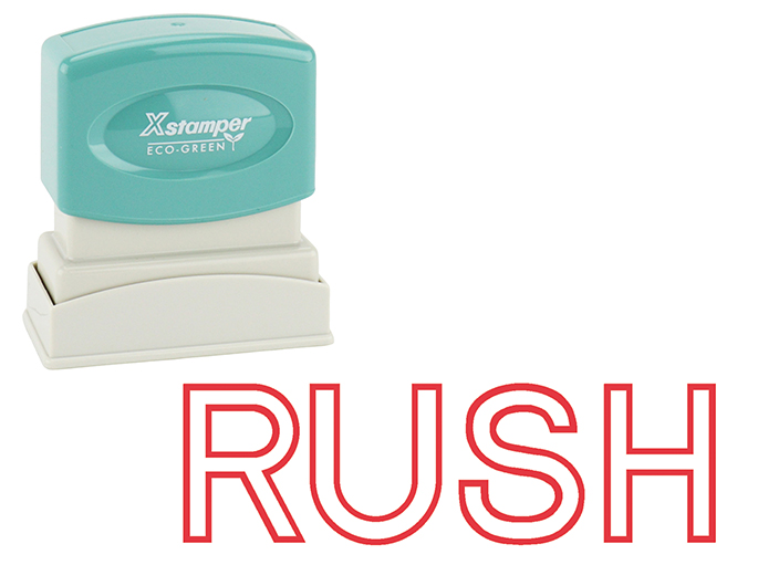 #1004 Rush Stock Stamp