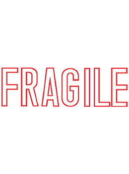 #1010 Fragile Xstamper Stock Stamp
