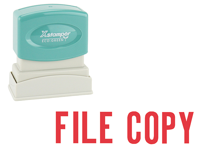 #1071 File Copy Xstamper Stock Stamp